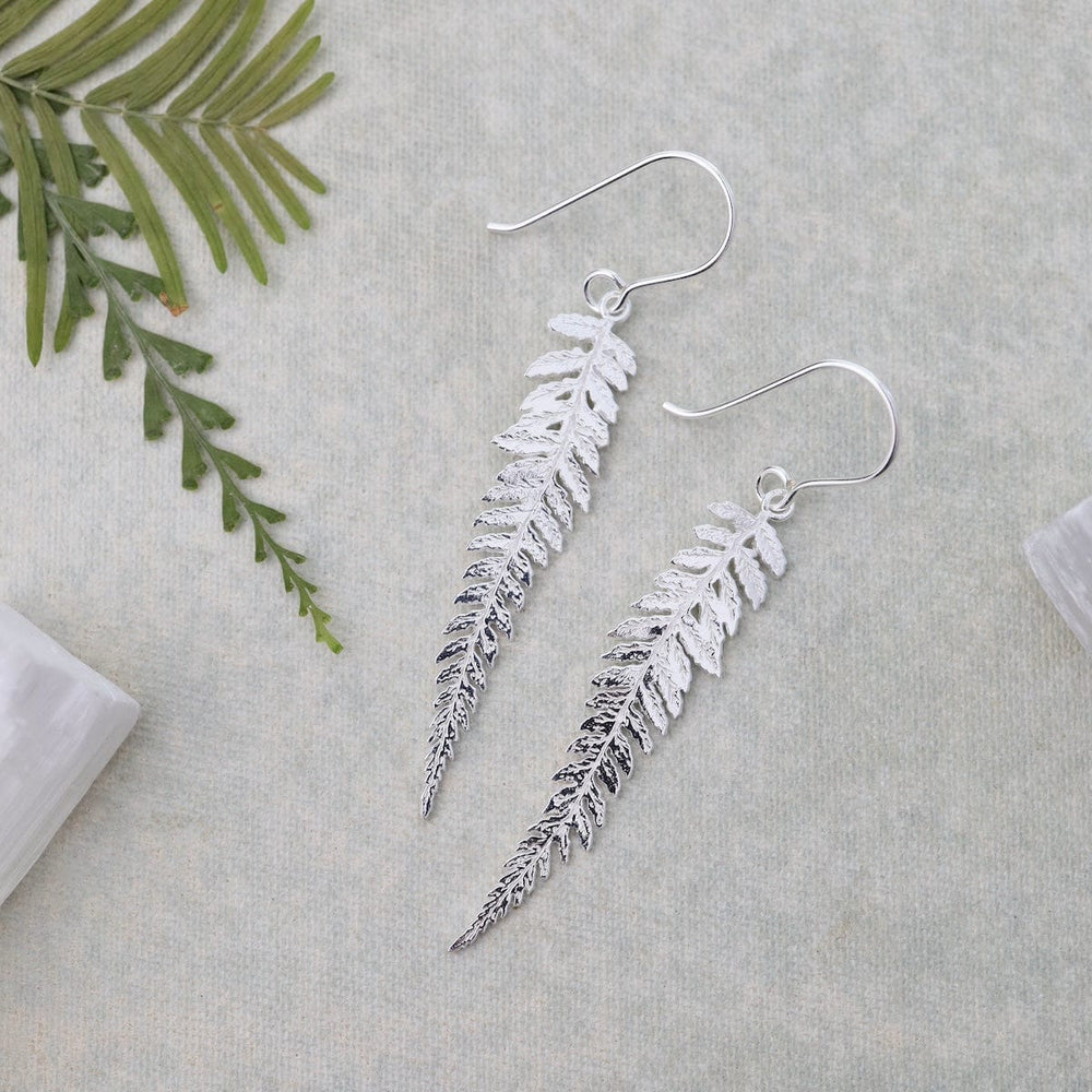 
                      
                        EAR Long Fern Earrings - Polished Sterling Silver
                      
                    