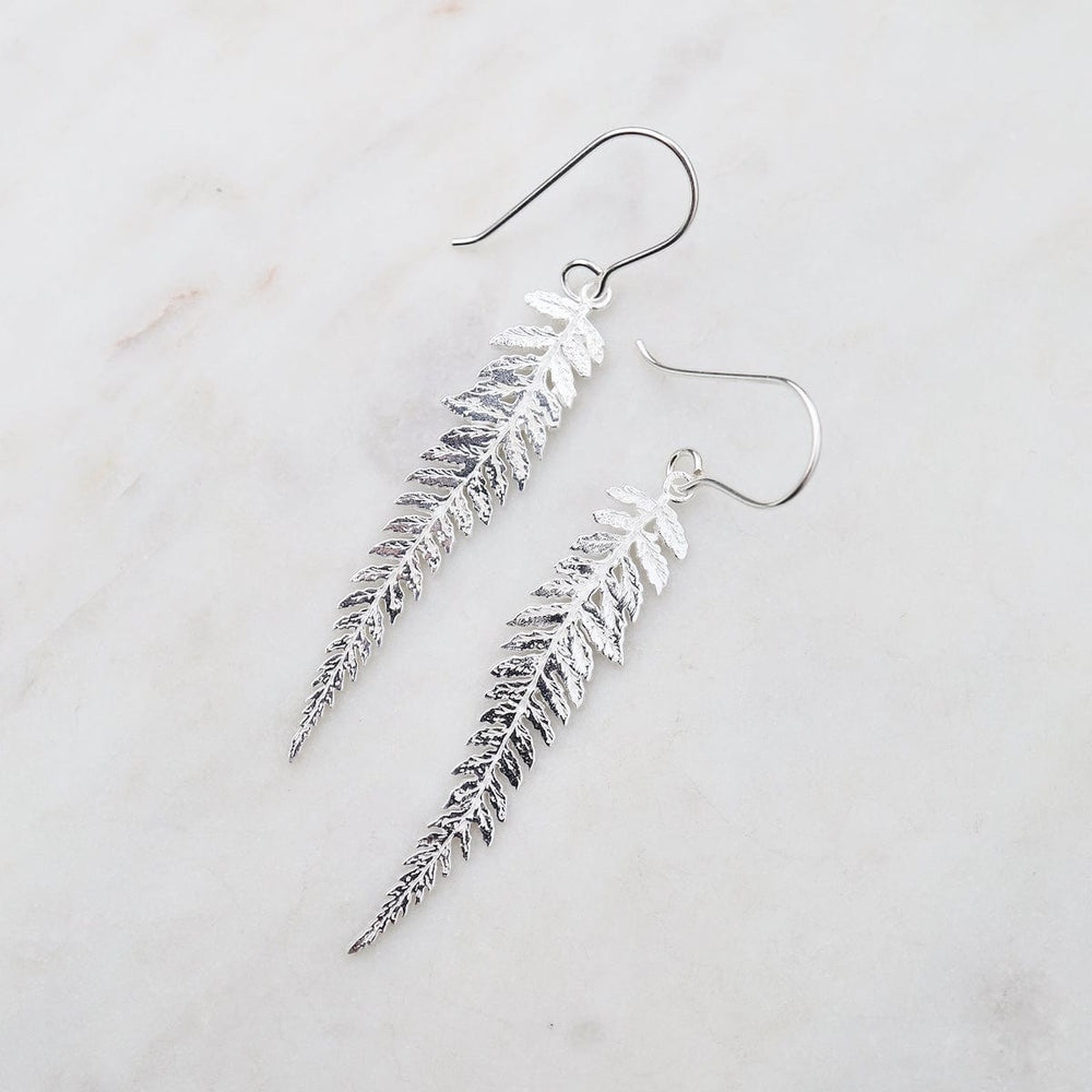 
                      
                        EAR Long Fern Earrings - Polished Sterling Silver
                      
                    