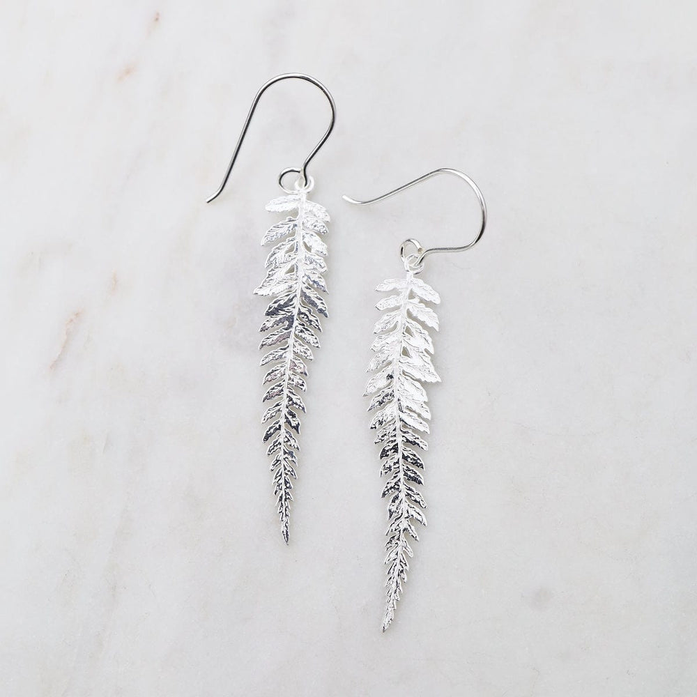 
                      
                        EAR Long Fern Earrings - Polished Sterling Silver
                      
                    