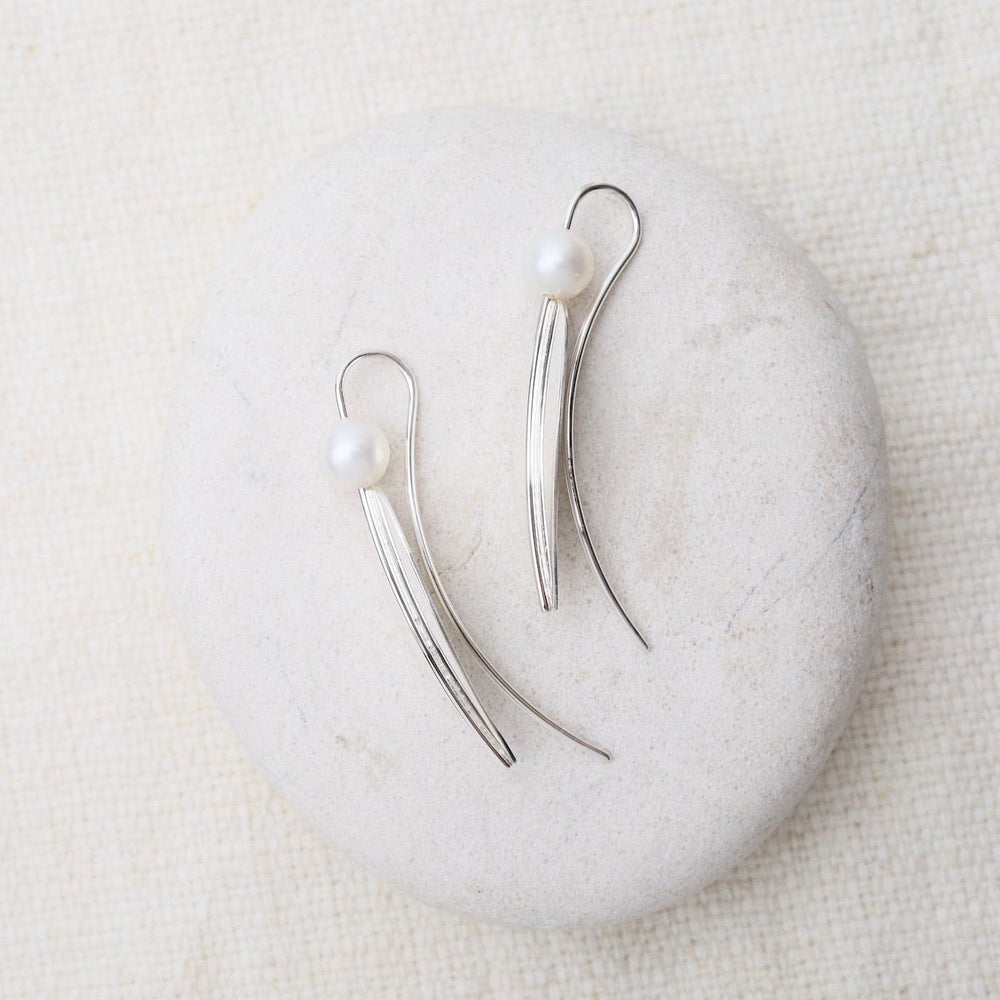 
                      
                        EAR Long Leaf with Pearl Earrings
                      
                    