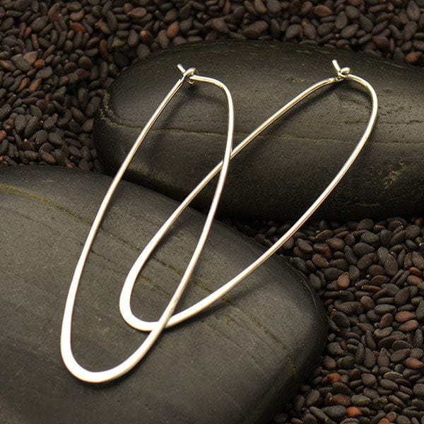 
                      
                        EAR Long Oval Hoops Earrings
                      
                    