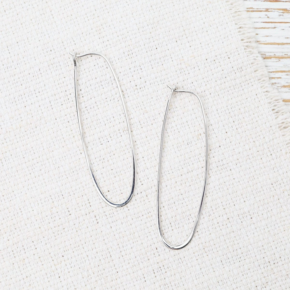 
                      
                        EAR Long Oval Hoops Earrings
                      
                    