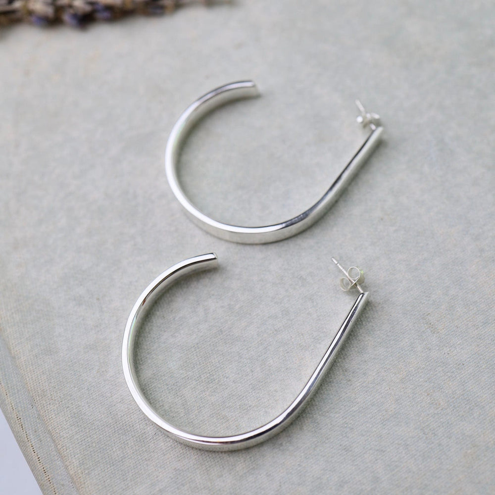 
                  
                    EAR Long Oval Hoops on Posts
                  
                