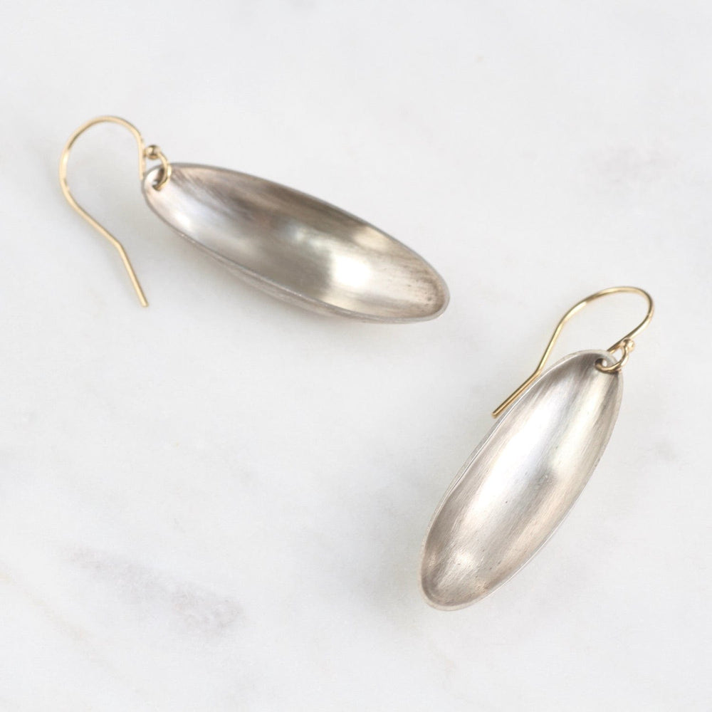 
                      
                        EAR Long Oval Silver Cup Earrings
                      
                    