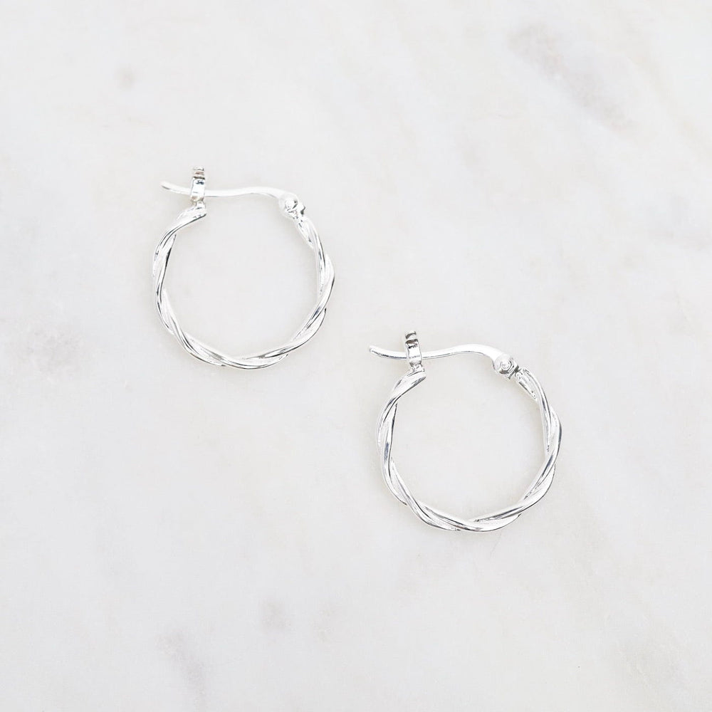 
                      
                        EAR Loose Twist Hoop  - Sterling Silver
                      
                    