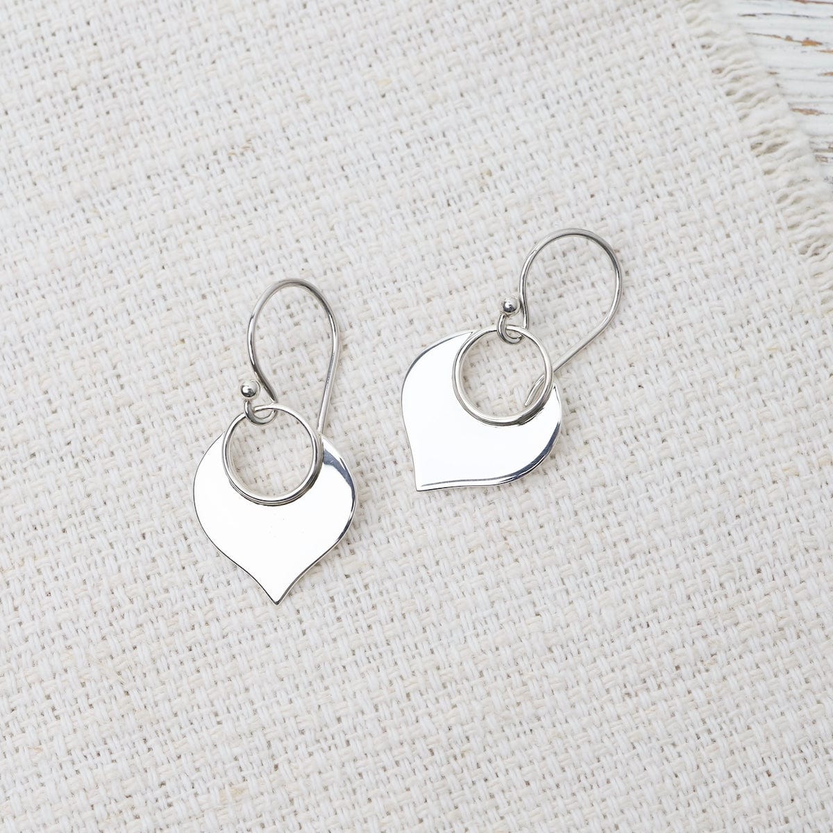 Sterling Silver Lotus Earrings, Exotic offers Petal Earrings, Modern Handcrafted Silver Jewelry