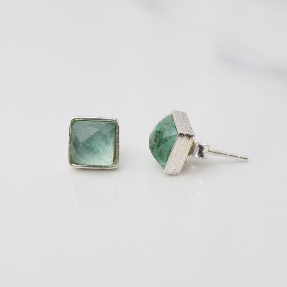 
                      
                        EAR Madeline Stud Earrings - Silver Square - Apatite
                      
                    