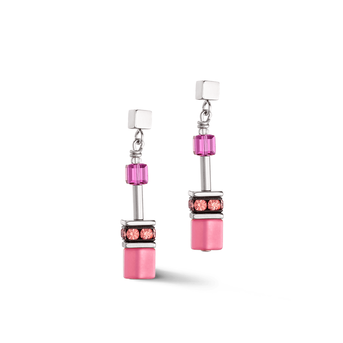 EAR Magenta GeoCube Iconic Earrings