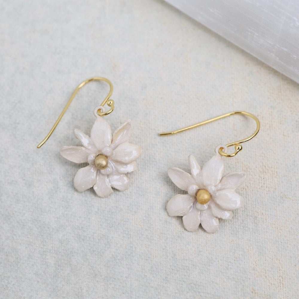 EAR Magnolia Flower Wire Earrings