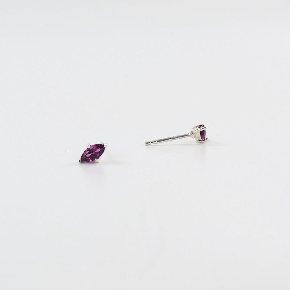 EAR Marquise Rhodolite Garnet Post Earring