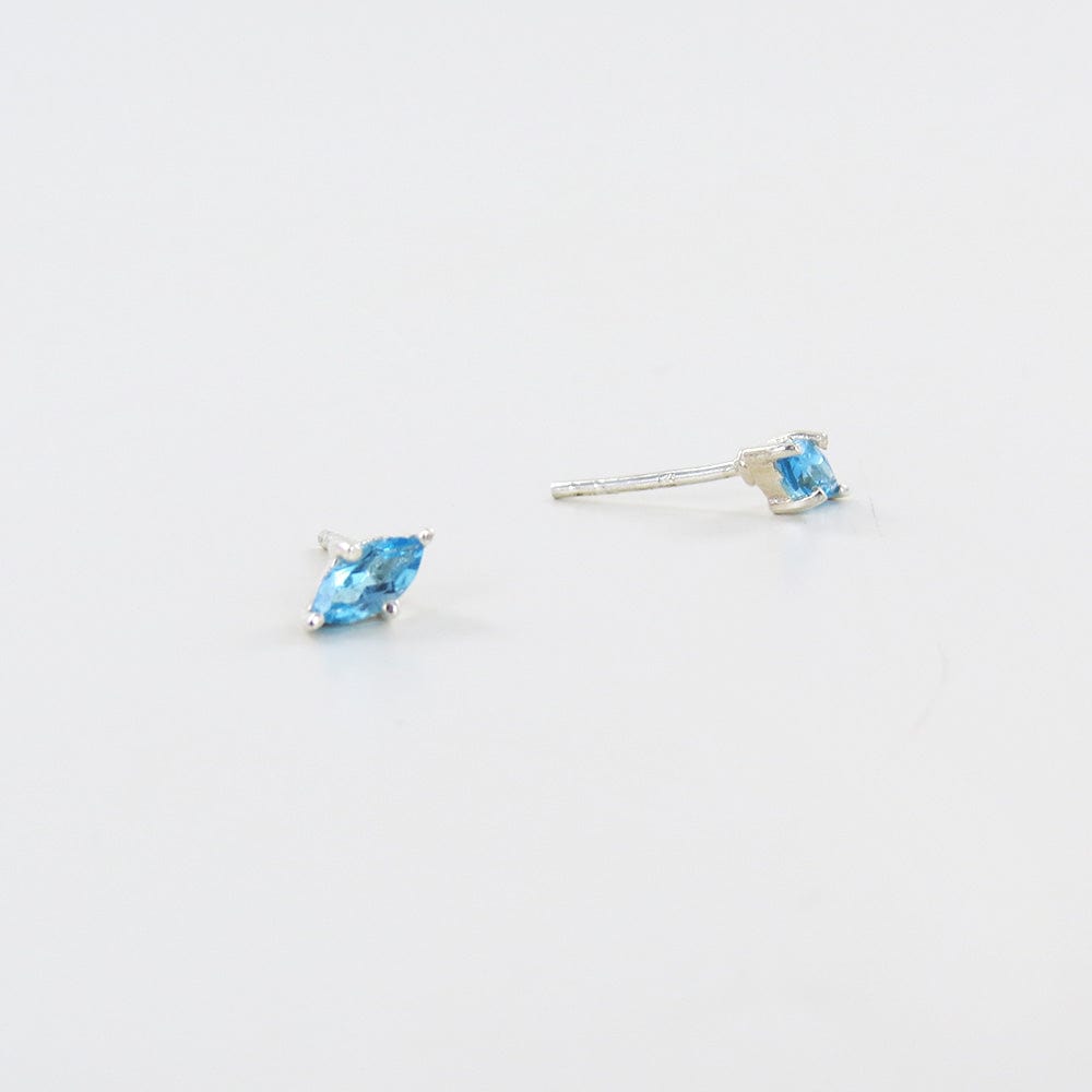 EAR Marquise Swiss Blue Topaz Post Earring