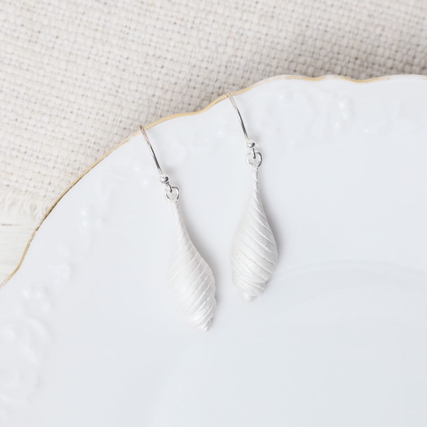 EAR Matte Shell Drop Earrings
