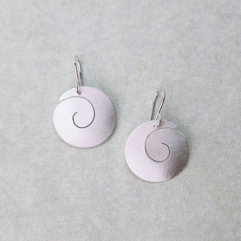 
                      
                        EAR Matte Silver Swirl Earrings
                      
                    