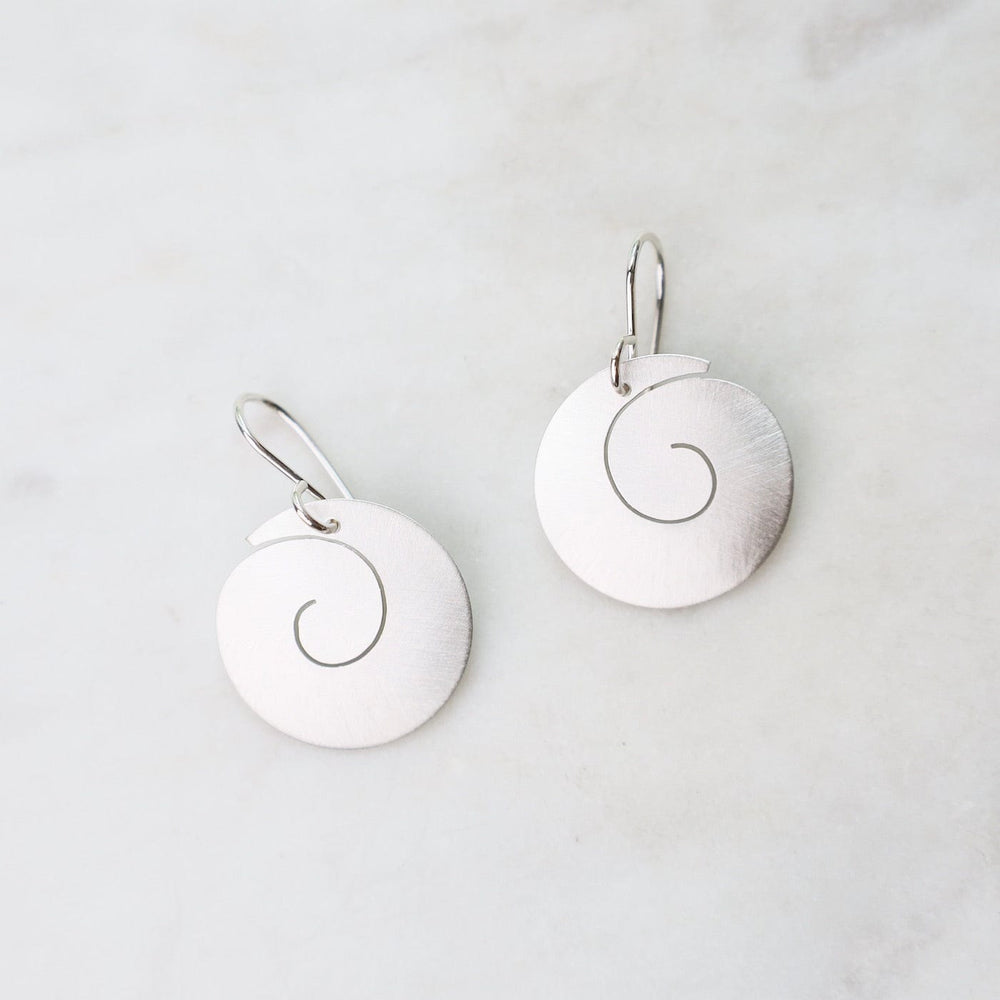 
                      
                        EAR Matte Silver Swirl Earrings
                      
                    