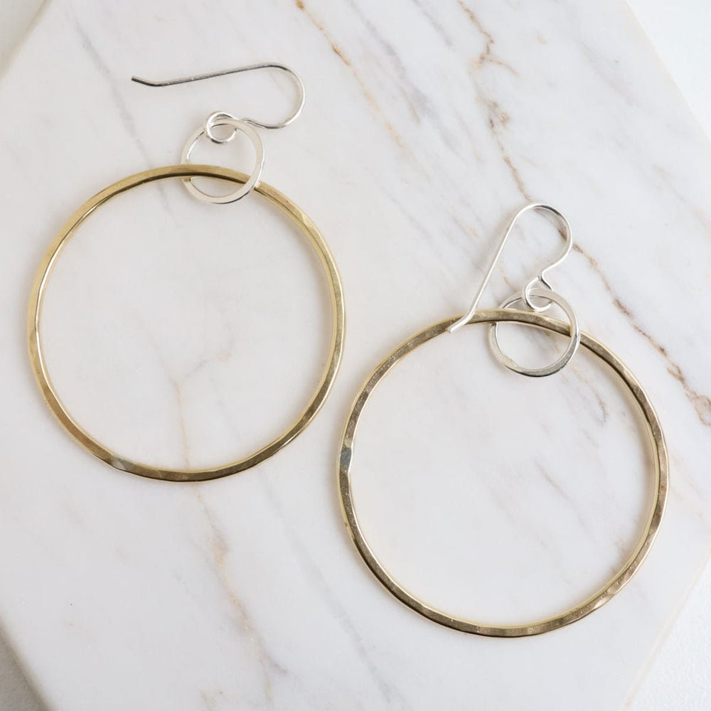 
                  
                    EAR Medium Brass Hoop
                  
                