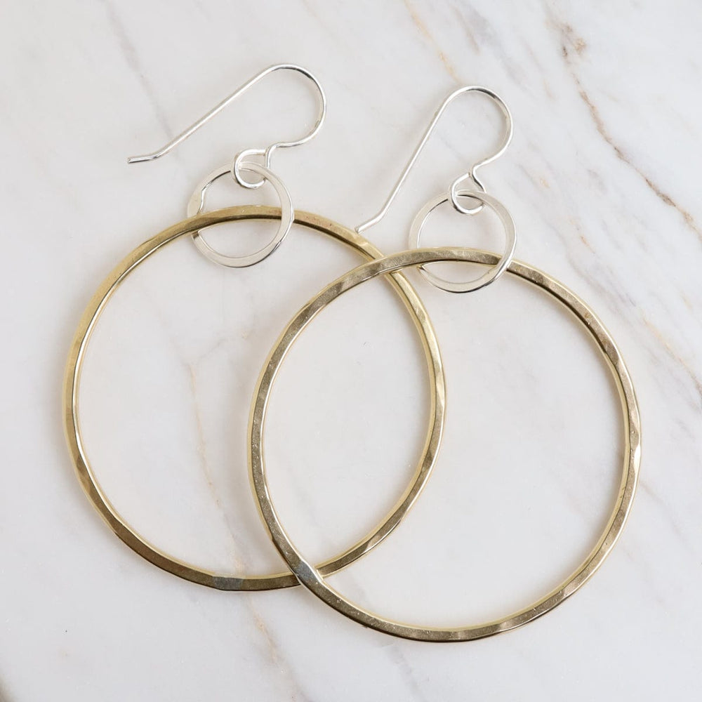 EAR Medium Brass Hoop