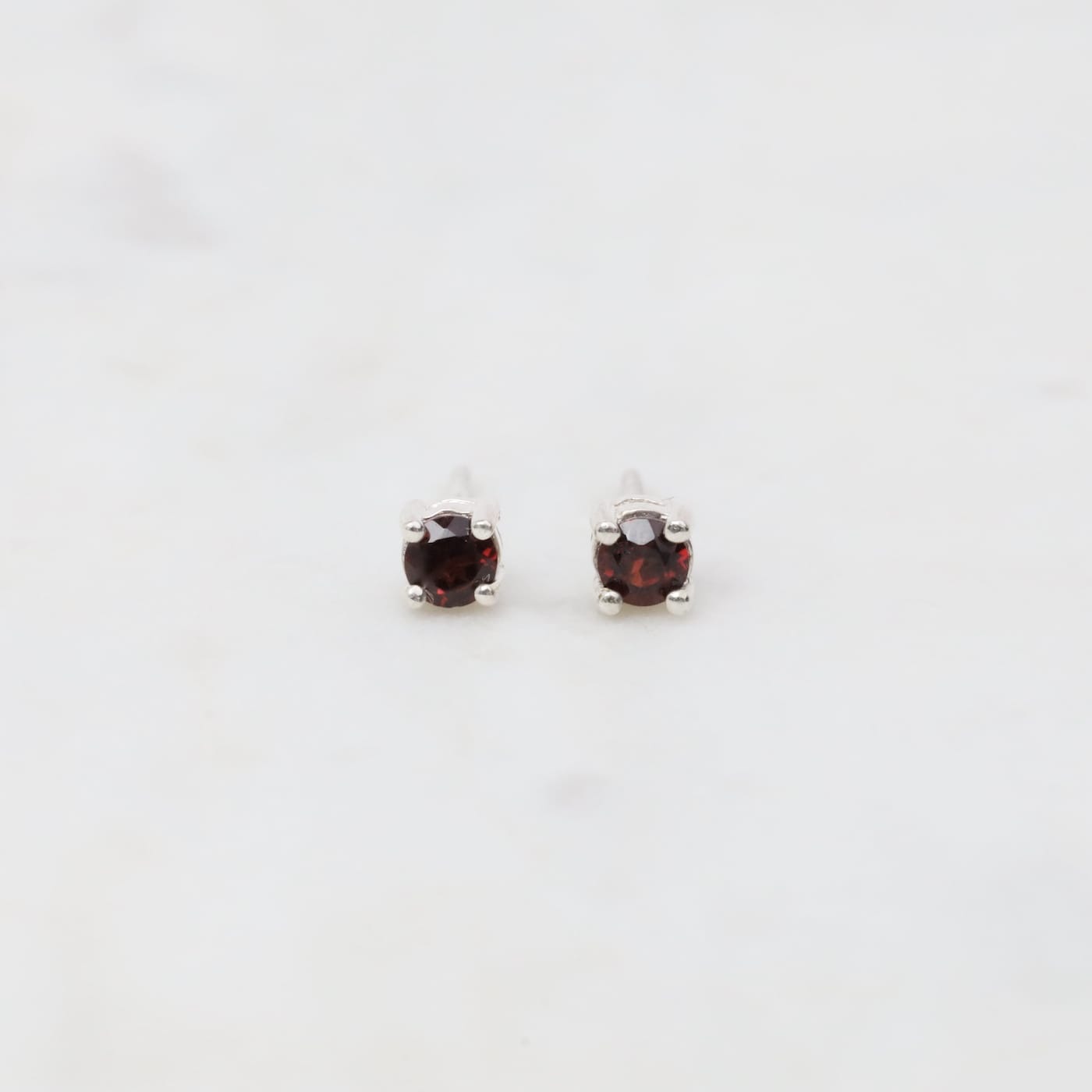 EAR Mini African Garnet Post Earrings