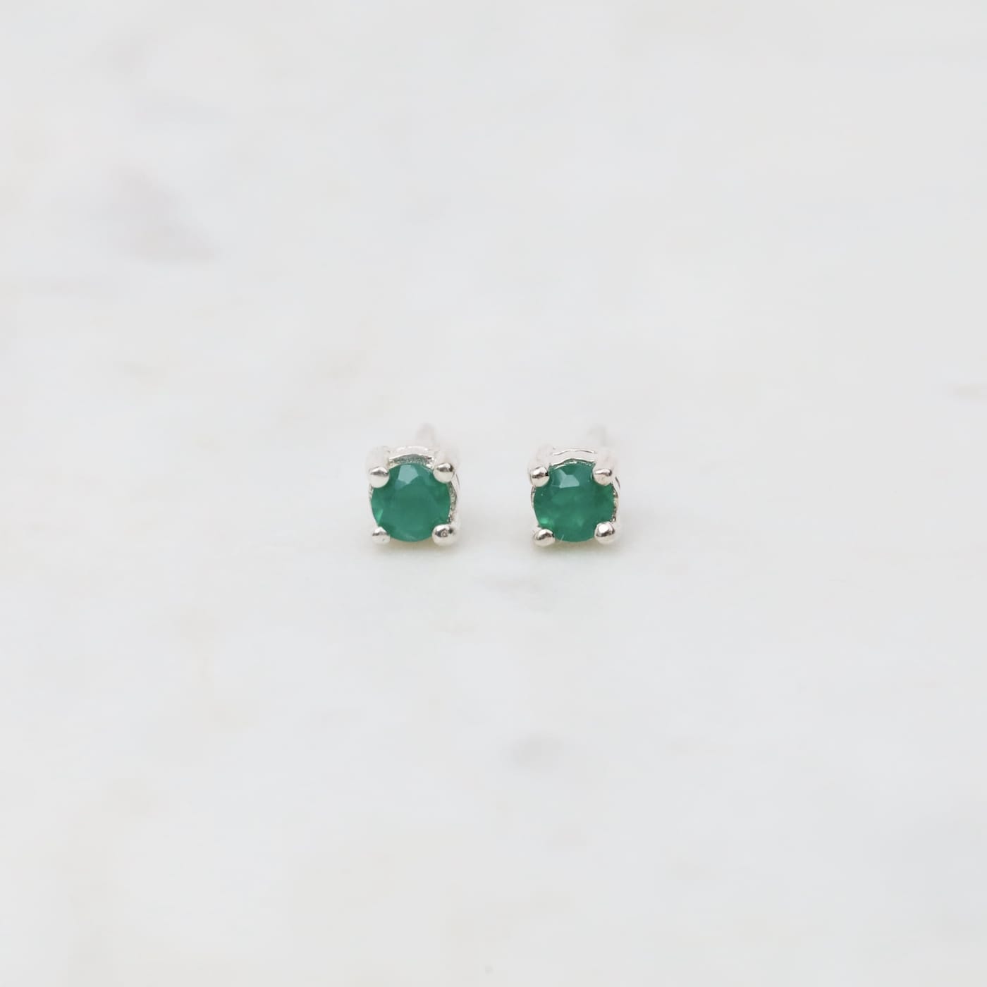 EAR Mini Green Onyx Post Earrings