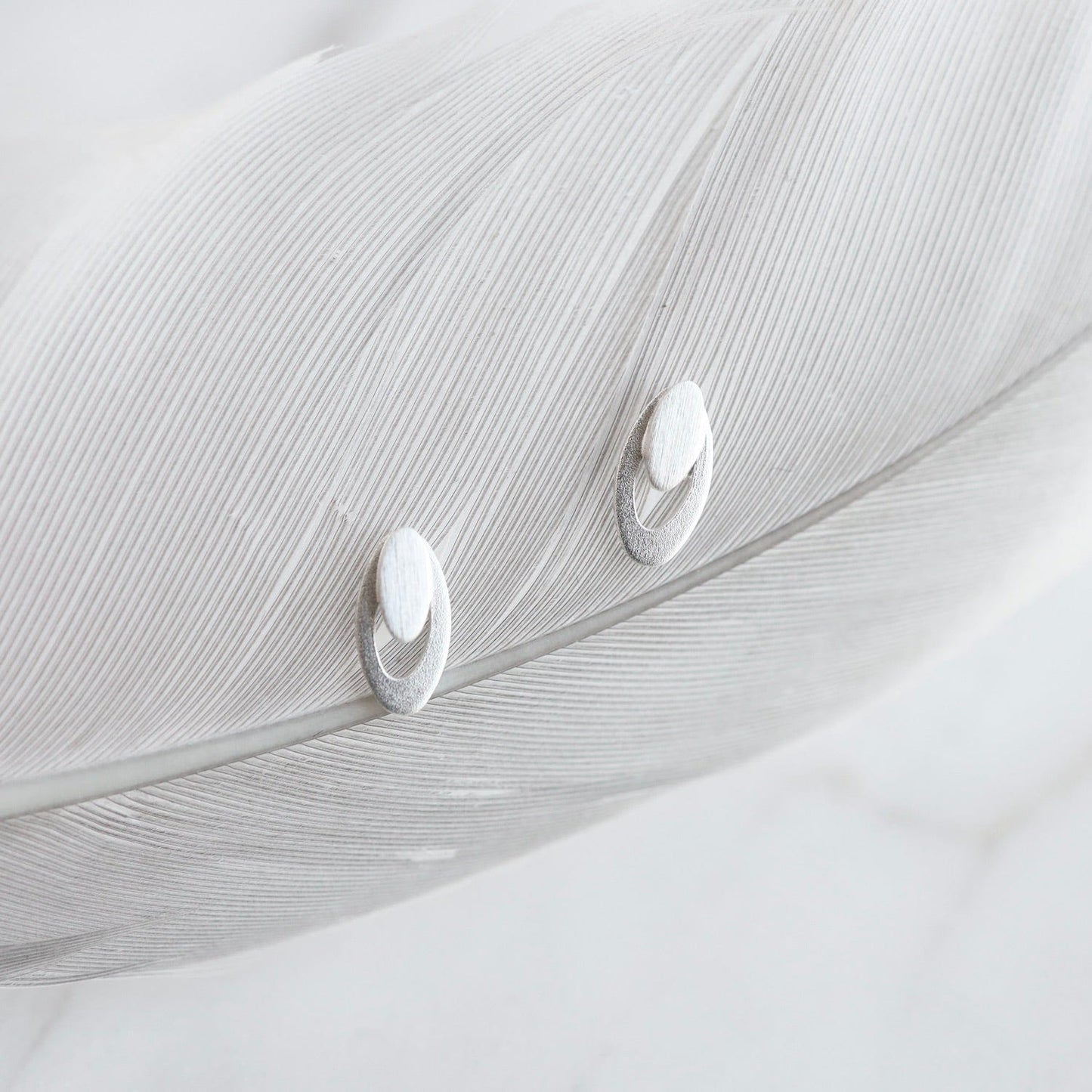 EAR Mini Solid & Open Oval Post Earrings