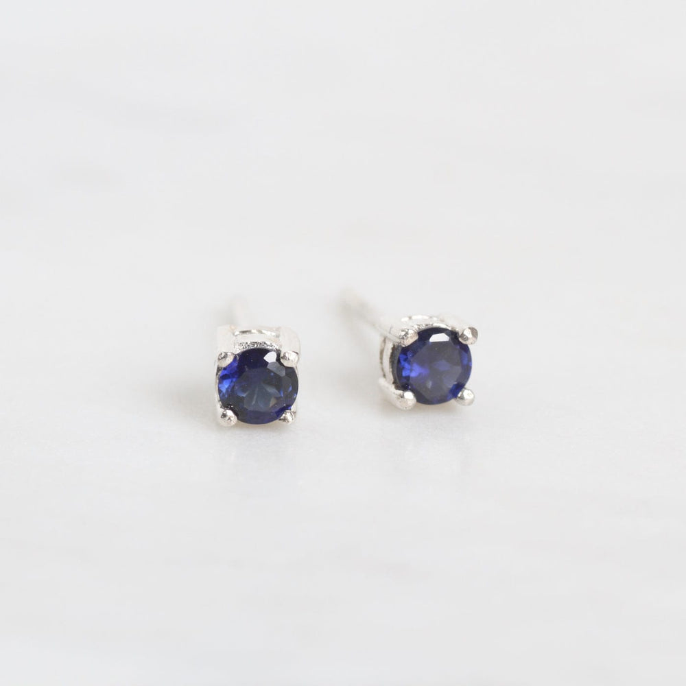 
                      
                        EAR Mini Synthetic Sapphire Post Earring
                      
                    