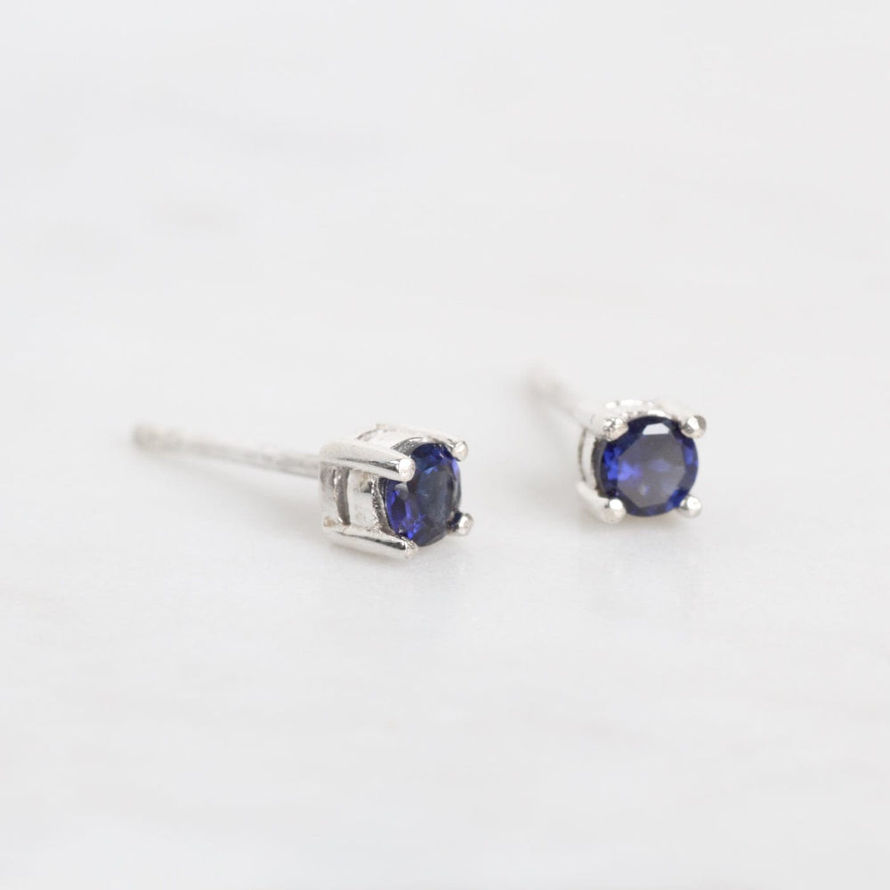 
                      
                        EAR Mini Synthetic Sapphire Post Earring
                      
                    