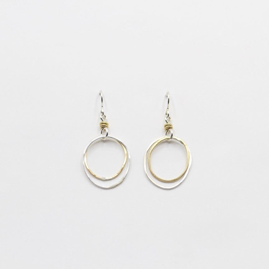 EAR Mixed Metal Simplicity Hoops