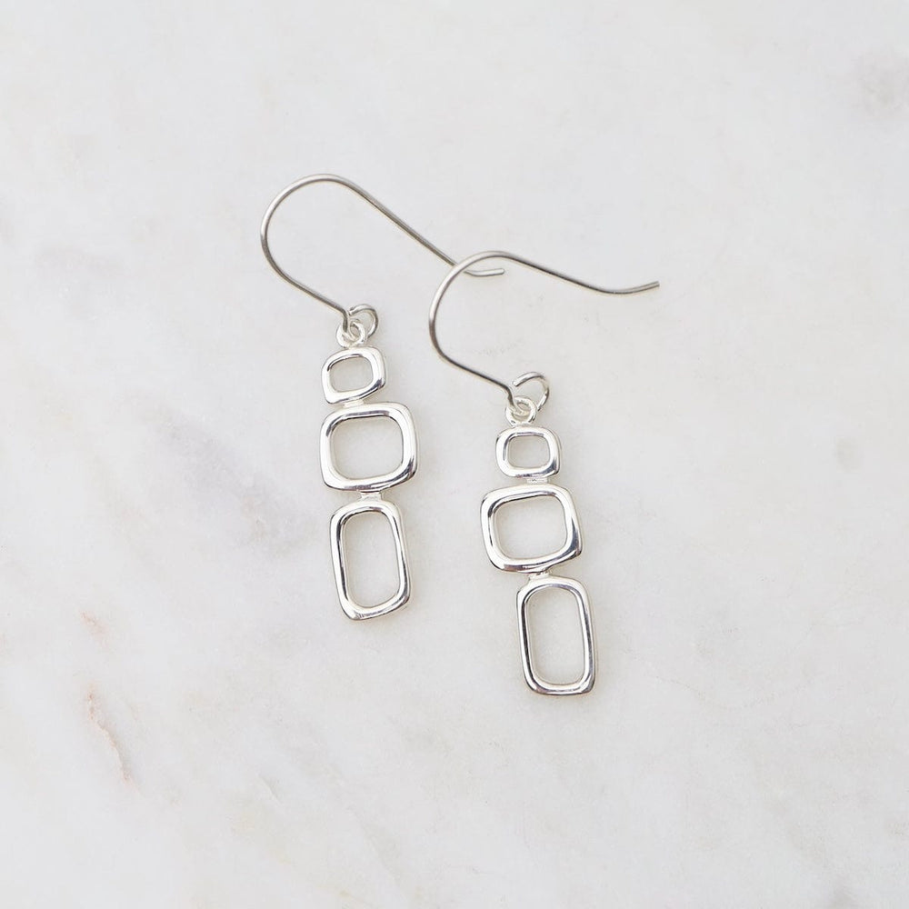 
                  
                    EAR Mod Squares Drop Earrings - Sterling Silver
                  
                