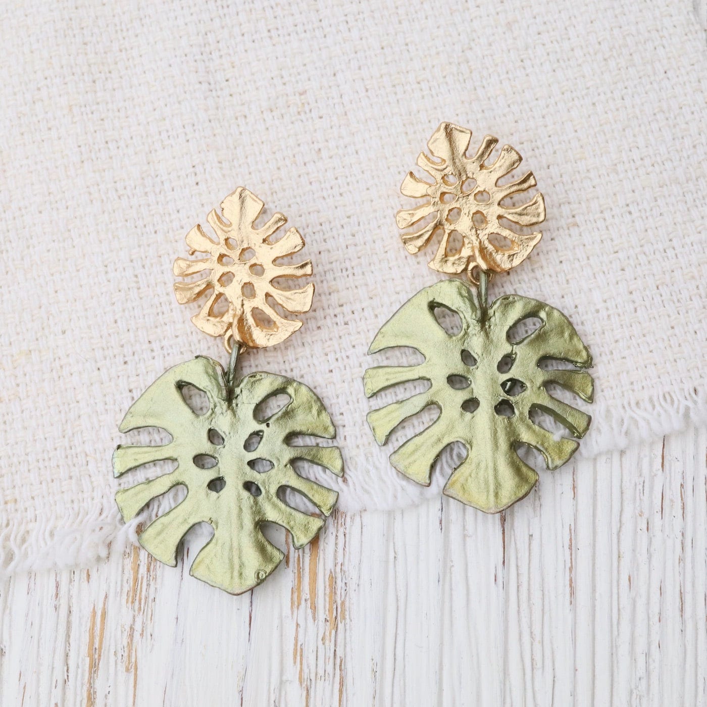 EAR Monstera Large Post Earrings