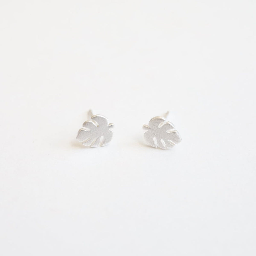 
                  
                    EAR Monstera Leaf Stud Earring - Brushed Sterling Silver
                  
                