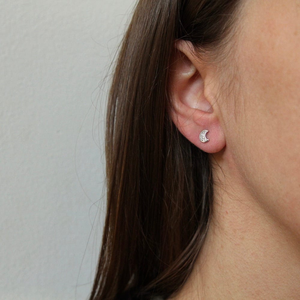 
                      
                        EAR Moon Studs -  Sterling Silver
                      
                    