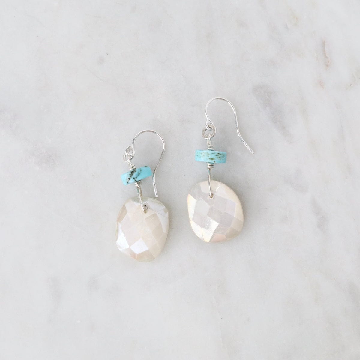 EAR Moonstone and Turquoise Earrings