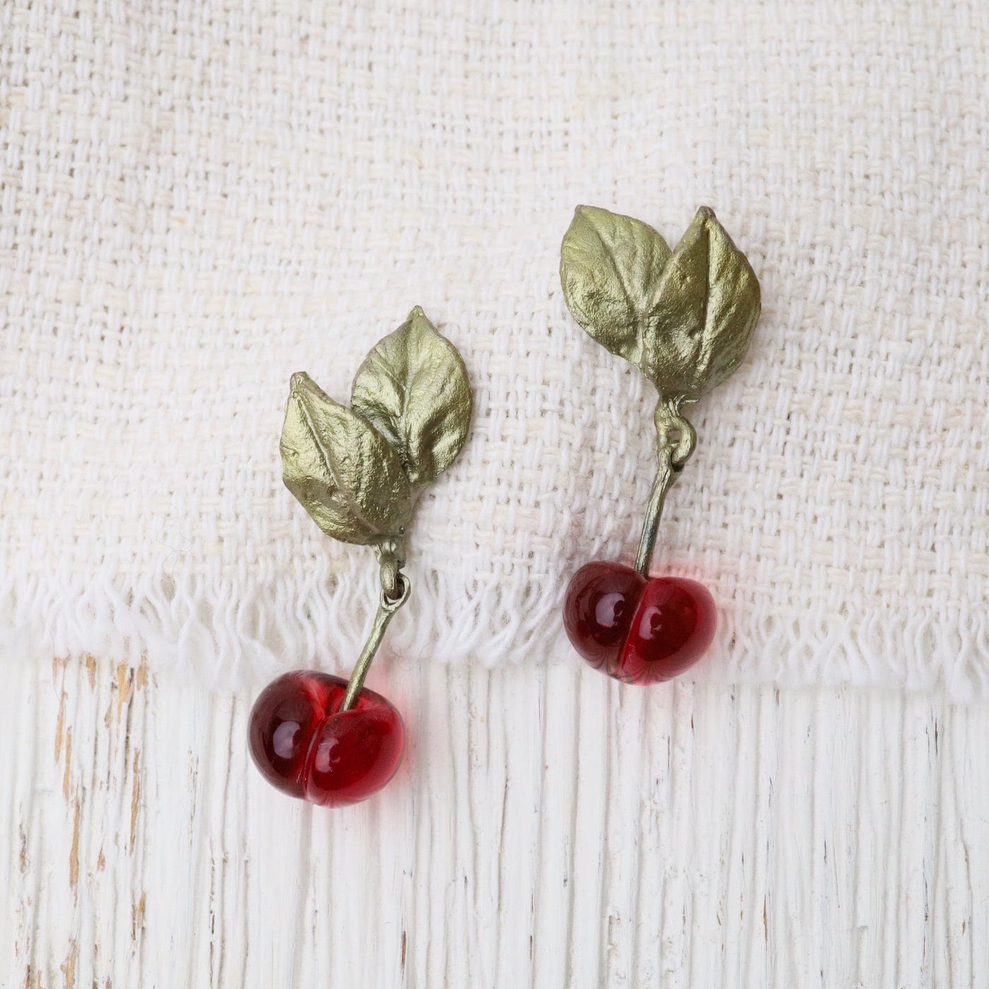 Sterling Silver & 14k Gold Cherry Blossom Earrings - J.H. Breakell and Co.