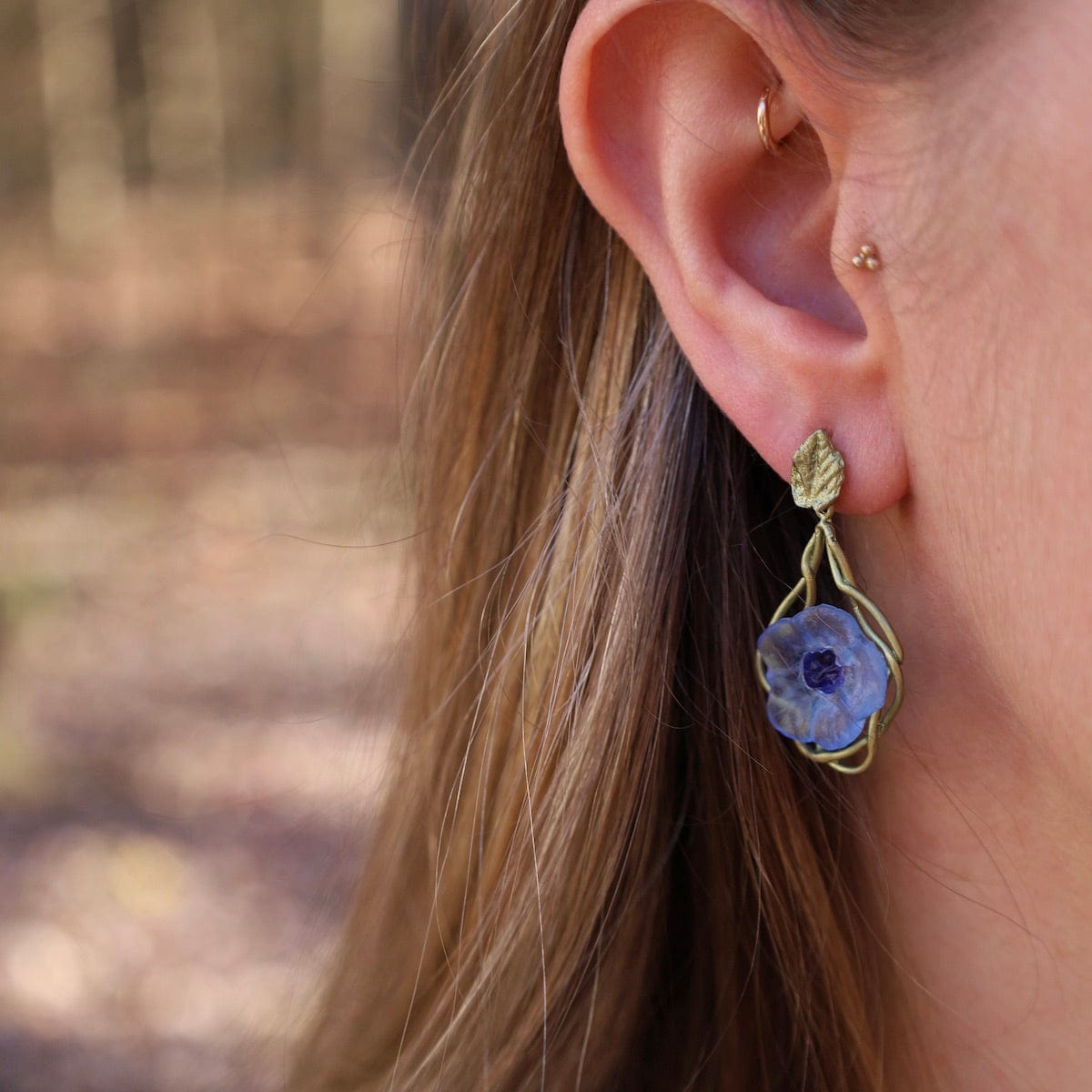 Morning Glory Post Earring – Dandelion Jewelry