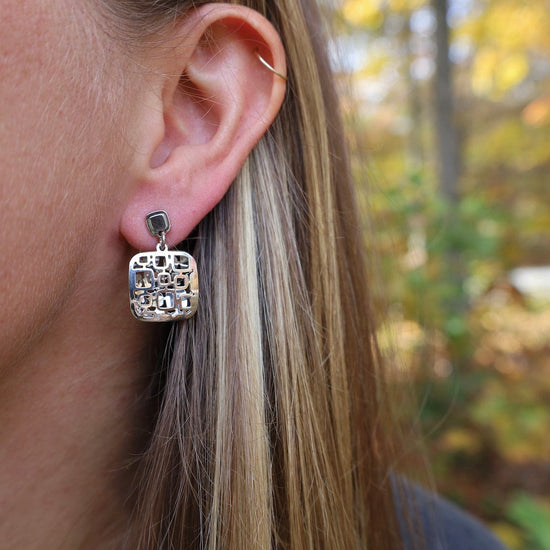 Load image into Gallery viewer, EAR Mosaic Square Earrings
