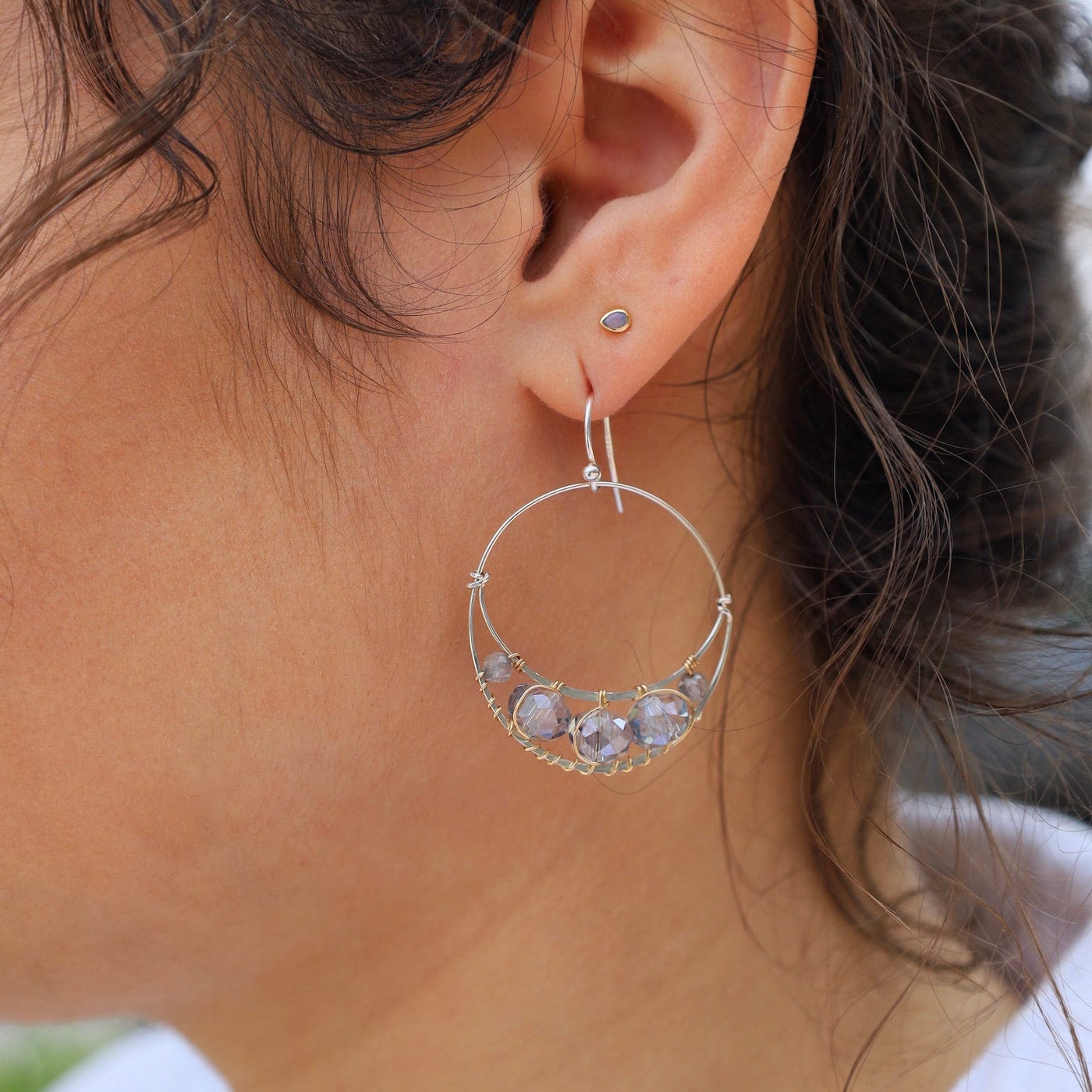 EAR Mystic Moon Hoop Earrings