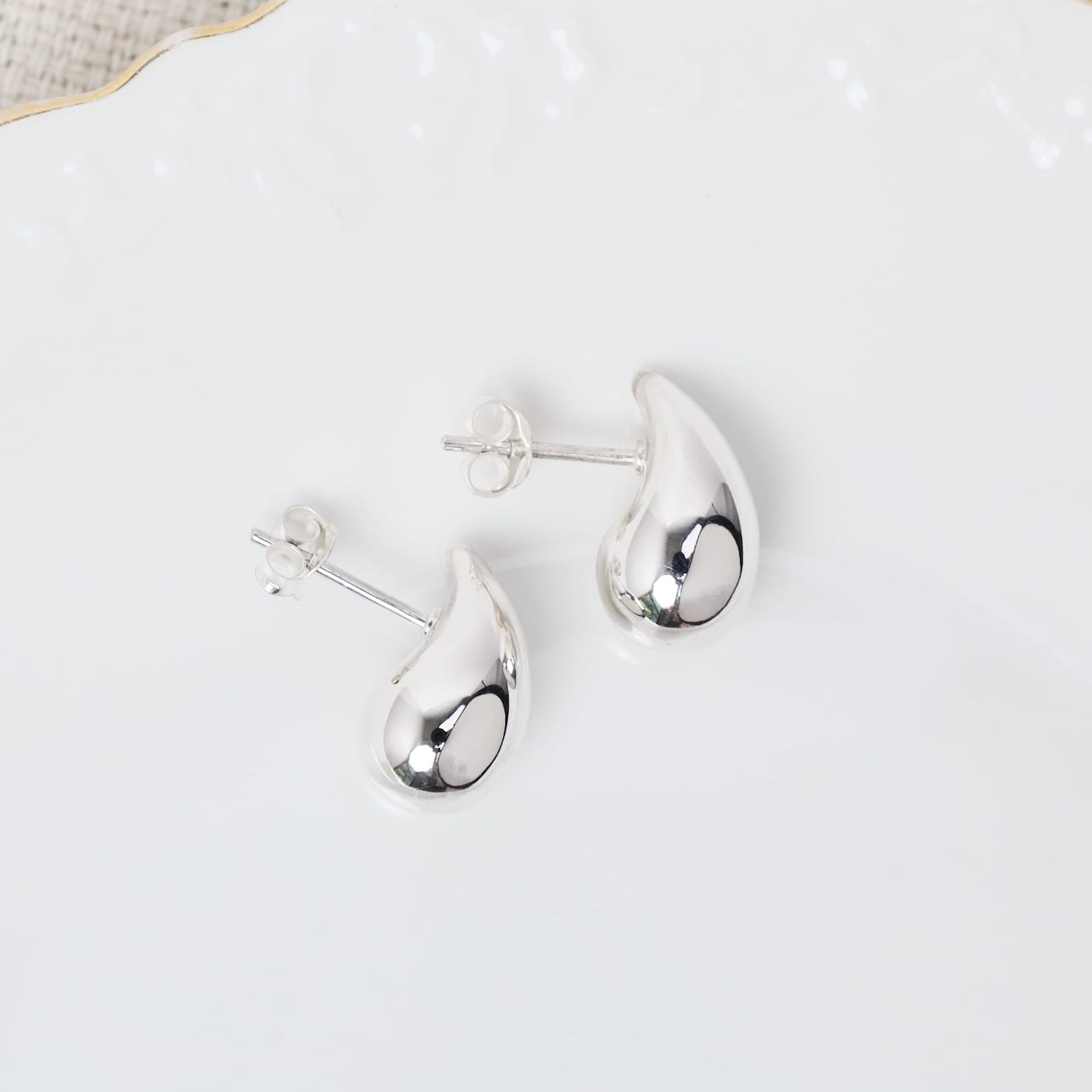 EAR Nano Sterling Silver Raindrop Earrings