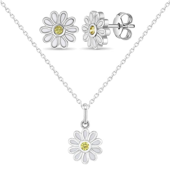 EAR/NKL The Perfect Daisy Jewelry Set