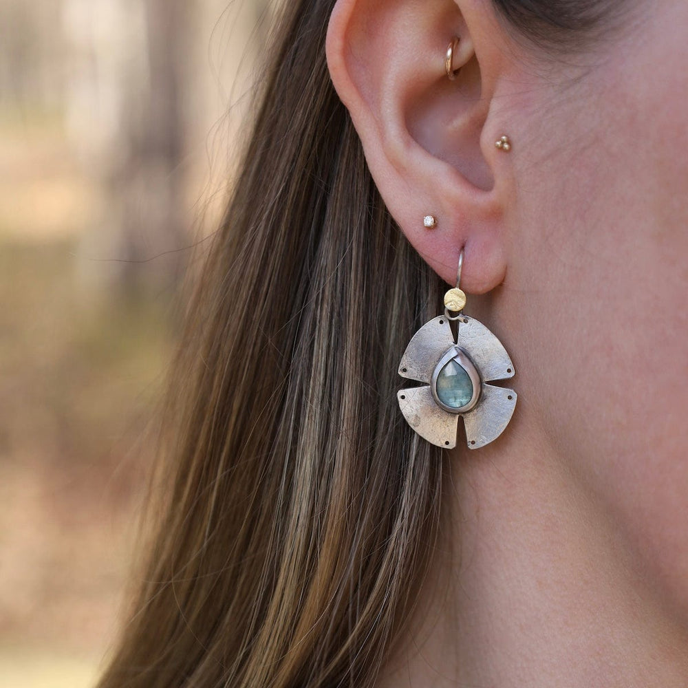 
                      
                        EAR Notch Earrings- Teardrop Sky Blue Kyanite
                      
                    