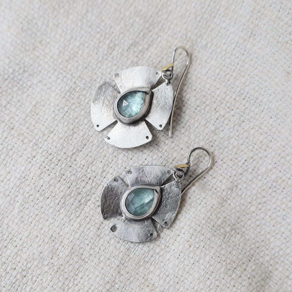 
                      
                        EAR Notch Earrings- Teardrop Sky Blue Kyanite
                      
                    