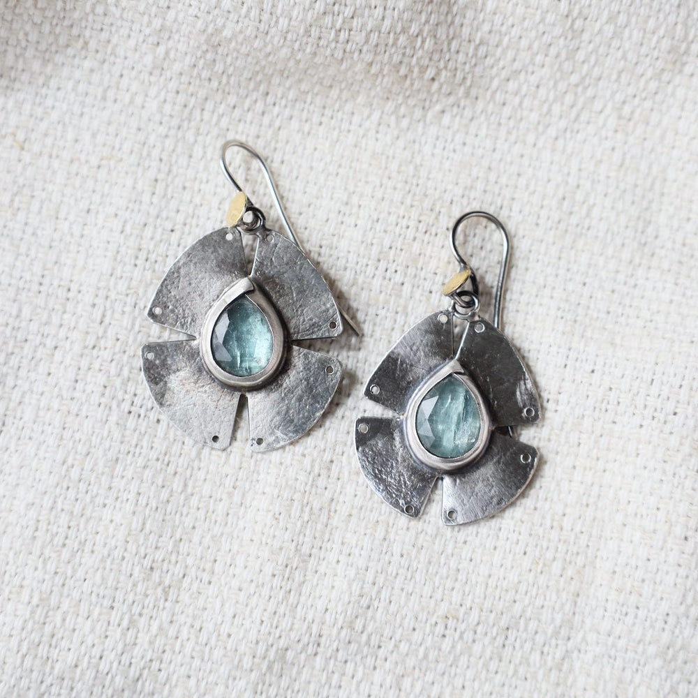 
                      
                        EAR Notch Earrings- Teardrop Sky Blue Kyanite
                      
                    