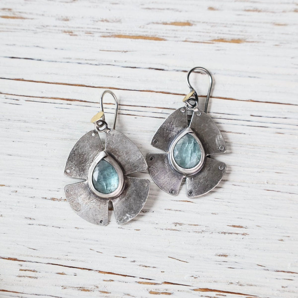 
                      
                        EAR Notch Earrings- Teardrop Sky Blue Kyanite
                      
                    