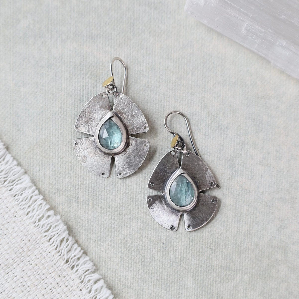 
                      
                        EAR Notch Earrings- Teardrop Sky Blue Kyanite
                      
                    