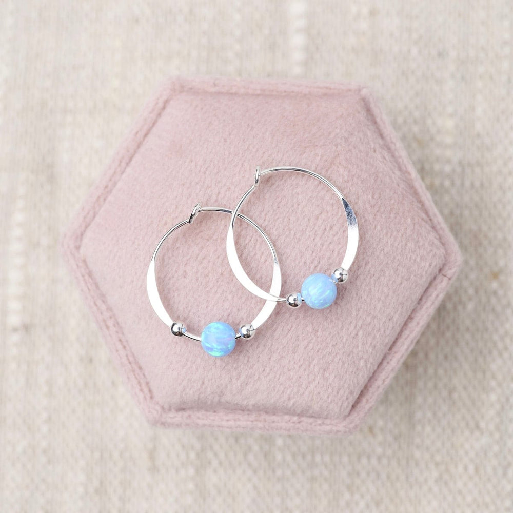 
                  
                    EAR Opal Beaded Hoop Earrings
                  
                