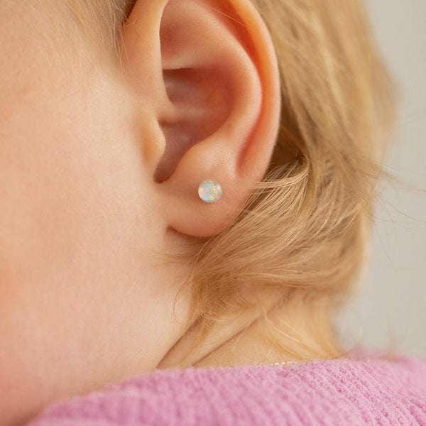 
                      
                        EAR Opal Button Childrens Earriings - Screw Back
                      
                    