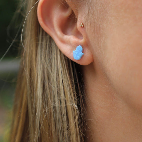 EAR Opal Hamsa Earrings