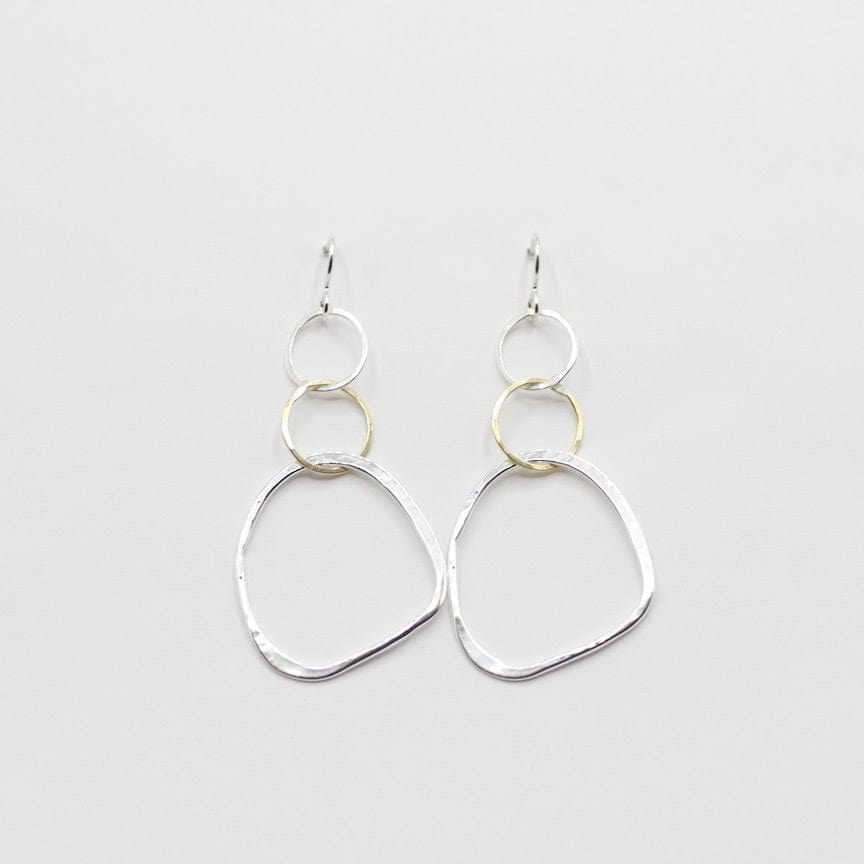 EAR Organic Interlocked Rings Earring