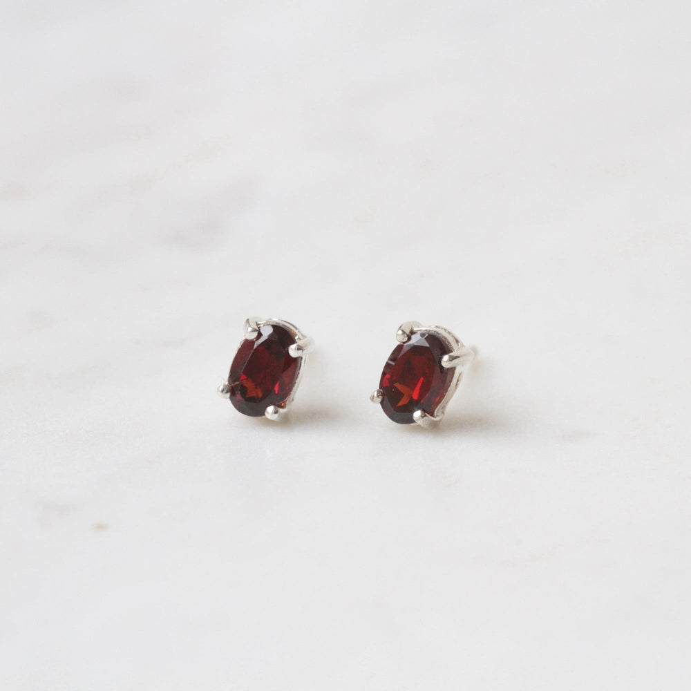 
                      
                        EAR Oval African Garnet Post Earring
                      
                    