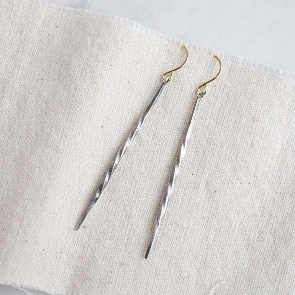 
                  
                    EAR Oxidized Sterling Silver Short Spire Earrings
                  
                