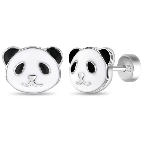 EAR Panda Enamel Kid Earrings - Screw Back