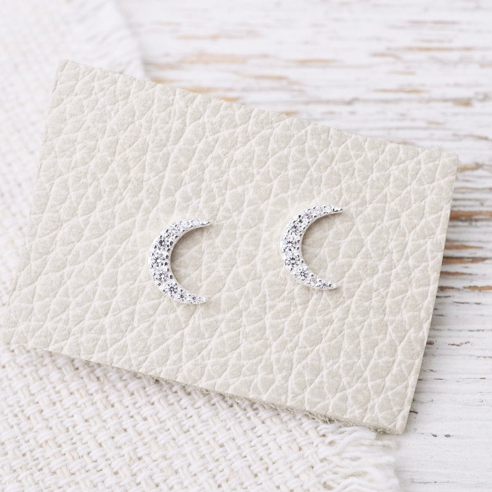 
                      
                        EAR Pavé Crescent Moon Stud Earrings
                      
                    